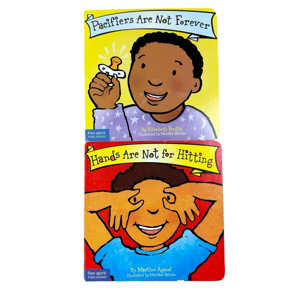 Hands Are Not For Hitting Board Book Pacifiers Are Not Forever Board Book Bundle